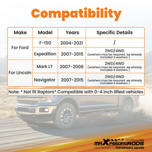 Maxpeedingods 2X phía trước trên kiểm soát cánh tay trái & phải cho 2004-2023 Ford F-150 F150 0-2 "nâng - Product Image 6