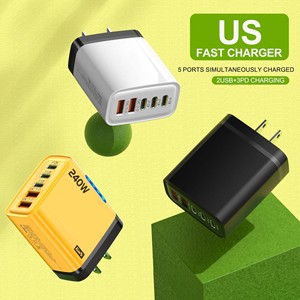 Chargeur GaN ultra-rapide 240W, conception ignifuge, triple port <span class=keywords><strong>USB</strong></span>/Type-<span class=keywords><strong>C</strong></span> pour 16 téléphones, tablettes, ordinateurs portables, montres intelligentes - Product Image 6