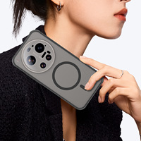 Funda Magnética Mate para Teléfono, Protección Total a Prueba de Golpes, PC+TPU, para Xiaomi 17 / Xiaomi 17 Ultra