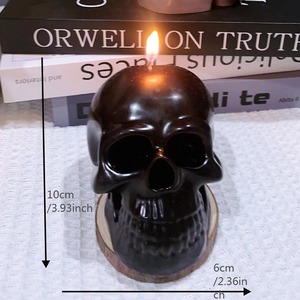 TOOWIN Halloween Skull <b>Candles</b>, Funny And Scary Handmade <b>Gift</b> Ornaments, Skull-Shaped Scented <b>Candles</b> - Product Image 5
