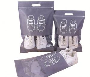 Sac de rangement pour chaussures en non-tissé transparent personnalisé avec cordon de serrage, sac anti-poussière tendance pour voyage - Product Image 4