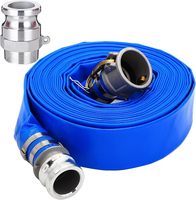 Tuyau plat flexible en PVC haute pression de 6,0 pouces, durable, idéal pour le drainage, longueur 100 m