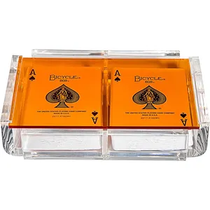 Công suất cao Acrylic Poker thẻ hiển thị trường hợp Stackable plexiglass máy bay phản lực Poker hộp