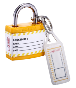 Premium High Security Industrial Safety <b>Padlock</b> with Key and Safety Tag Designed for Lockout Tagout Procedures - Product Image 1