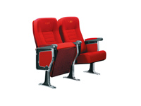 Chaise d'auditorium en aluminium avec accoudoirs, siège rétractable DWG, vente en gros HONGJI