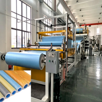Línea de Producción de Rollos de Láminas de Suelo Compuesto de PVC, Totalmente Automática y de Ahorro de Energía, Directo de Fábrica en China