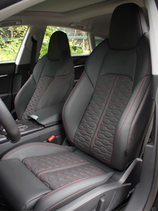 Sièges de voiture de sport personnalisés - Cuir noir avec surpiqûres et réglage électrique - Product Image 3