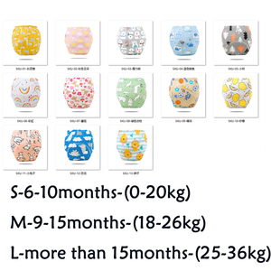 Couches lavables en coton pour bébé, lange écologique réutilisables et étanches pour nourrissons, pour bébé avec 6 couches, pantalon d'<span class=keywords><strong>apprentissage</strong></span> - Product Image 2