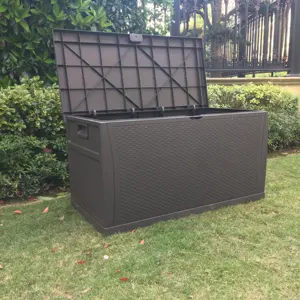 450L outdoor garten rattan box kunststoff lagerung