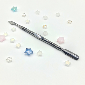 Stainless Steel Cuticle Pusher Straight Edge Cutter Double Ended Nail Tool for Manicure Pedicure - Product Image 6