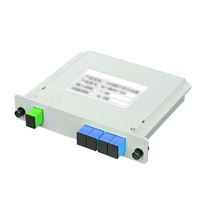 Module de Cassette Optique à Faible Perte FTTH 1x4 PLC avec Connecteur SC/UPC