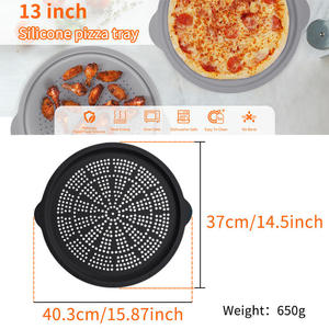 Molde de Silicona para Pizza, Perforado, Antiadherente, Resistente a la Oxidación, con Asas, Resistente a Altas Temperaturas, Fácil de Limpiar - Product Image 6