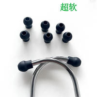 Embouts auriculaires en silicone souple pour stéthoscope, coussinets de remplacement multicolores