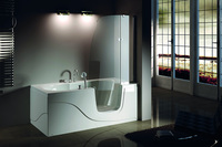 Spa d'hydrothérapie autoportant intérieur de 1.7m avec fonctions de massage Baignoire en acrylique de massage Offre Spéciale