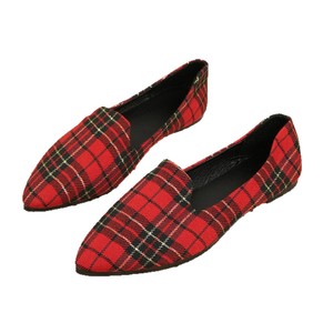 2025 Latest Style Women's Large Size Fashion Loafers Color <b>Matching</b> Flat Casual Slip-On Single Shoes for Spring/Summer Rubber - Product Image 5
