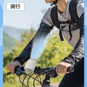 Neck Wearable <b>Mini</b> <b>Fan</b> White Rechargeable <b>USB</b> Powered Portable <b>Fan</b> <b>With</b> Light Outdoor Use - Product Image 4