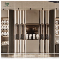 Éclairage de vitrine de bijoux haut de gamme, ensemble de présentoirs à bijoux en bois à LED pour vitrine, comptoir de présentation de bijoux, armoires de présentation