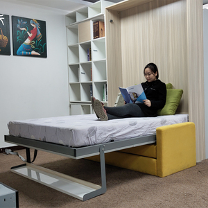 <span class=keywords><strong>Cama</strong></span> Mecánica Plegable de Diseño Innovador, <span class=keywords><strong>Cama</strong></span> <span class=keywords><strong>Vertical</strong></span> Tipo Murphy con Estantería y Sofá - Product Image 3