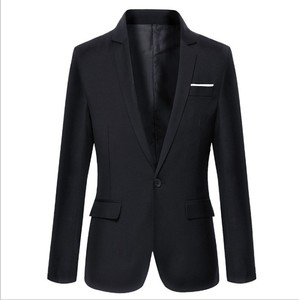 2019 autunno nuova giacca Casual da <span class=keywords><strong>uomo</strong></span> <span class=keywords><strong>Slim</strong></span>-<span class=keywords><strong>Fit</strong></span> piccola giacca coreana alla moda con scollo a V conveniente Western Plus Size lavorato a maglia - Product Image 3