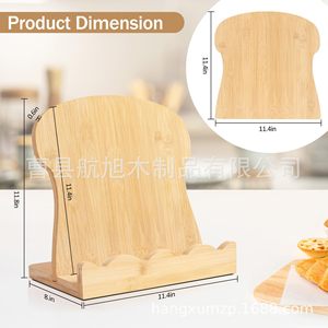 Estante de Madera para Recetas con Tabla de Cortar Desmontable, Rectangular, Multifuncional, para Cocina y Comedor - Product Image 4