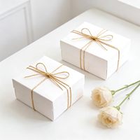 Cordon décoratif métallique doré de 100 m, 1,5 mm, pour emballage cadeau de Noël, bricolage, artisanat, décorations de fête de remise de diplôme, étiquettes cadeaux