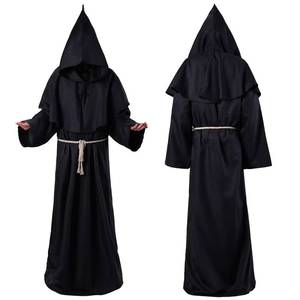 MS Luxurious pour femmes et hommes, ensemble de robe de prêtre pour cosplay d'Halloween, costume de moine médiéval pour adultes - Product Image 3