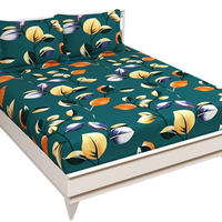 Parure de lit enfant 100 % coton imperméable, écologique, 400 fils, motifs unis, floraux, rayés et personnages de dessins animés – Meilleures ventes |