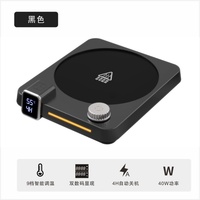 Intelligenter Thermostatischer Untersetzer für Zuhause und Büro Geeignet für Heißen Kaffee/Tee/Milch Wasser-Kaffeetassenwärmer 9 Stufen 40-80 ℃