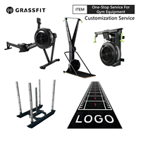Système de ski-ergomètre SkiErg Air RowErg Air HYROX, ensemble complet, entraîneur de ski et de rameur commercial pour fitness en salle, équipement de sport et de gym en gros