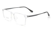 LevelNine 75122 Montures de Lunettes Rectangulaires Tendance en TR90 pour Verres Correcteurs