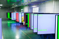 Tableau blanc interactif numérique multimédia à écran tactile D-LED, projecteur, options de taille de panneau 55, 75, 65, 86, 98 pouces