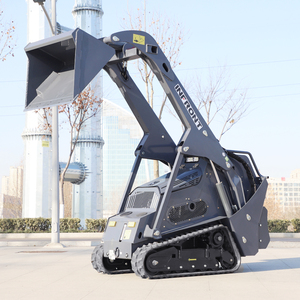 Small <b>Cheap</b> Skid Steer With <b>Bucket</b> Different Bagger Mini Machine Lifting 500 Kg Skid Steer Loader - Product Image 1