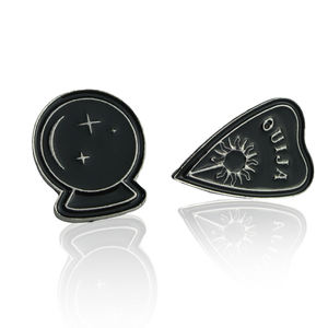 อุปกรณ์เสริมของขวัญวันไหว้พระจันทร์หัวใจสีดำเข้ม<span class=keywords><strong>ลูก</strong></span>บอลคริสตัลคาถาคาถาโลงหนังเคลือบแบบสยองขวัญสำหรับทุกเพศ - Product Image 4