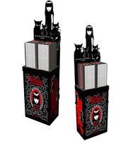 Support publicitaire POP en carton portable et pliable, support d'affichage innovant pour supermarché, vente chaude