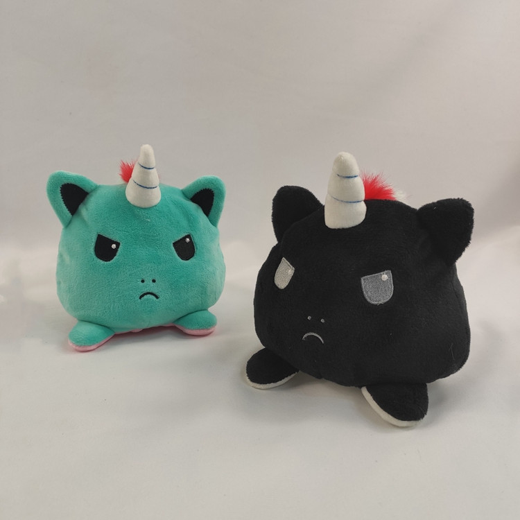 Лидер продаж, новый продукт, милые двухсторонние плюшевые игрушки в виде единорога, мягкий Единорог