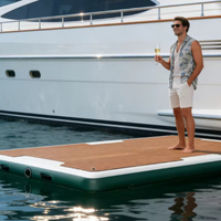 Plateforme de quai gonflable de qualité supérieure, quai flottant, plateforme aquatique portable, plateforme de quai, tapis aquatique gonflable