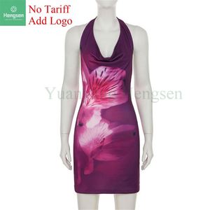 Vendita calda con stampa a schiena alta con motivo a schiena posteriore <span class=keywords><strong>elegante</strong></span> gonna a pieghe 2023 estivo <span class=keywords><strong>abbigliamento</strong></span> donna - Product Image 5