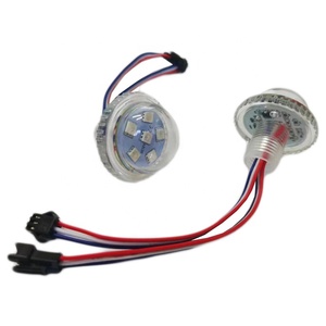 Adressable 24V UCS1903 Point Light RGB 35mm Ferry Lights Pixel LED Noria Cabochon Fairground Lights para paseos de entretenimiento - Product Image 1