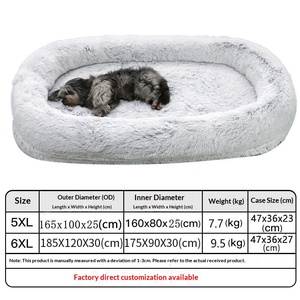 Cama de Lujo Personalizada para Perros, Colchón Gigante para Mascotas, Desmontable y Lavable, Sofá Perezoso de Esponja, Poliéster, para Todas las Estaciones, en Caja - Product Image 3