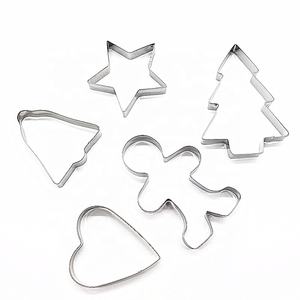 Nouvel arrivage de moules à biscuits de noël en acier inoxydable, ensemble de moules à pression, outil de timbre - Product Image 1