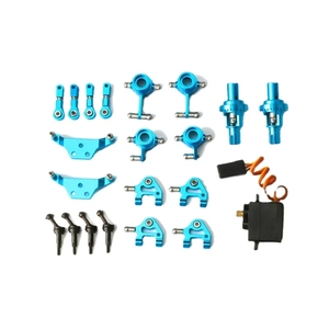 Repuestos para Auto RC WWltoys 1/28 <span class=keywords><strong>K969</strong></span> K979 K989, Accesorios Metálicos de Mejora: Mecanismo de Dirección/Brazo Oscilante Superior/Barra de Transmisión - Product Image 2