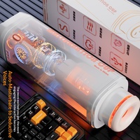 Copa Masturbadora Automática con Calentamiento Eléctrico, Telescópica, Productos de Masturbación Masculina, Muñeca Inflable, Juguetes Sexuales para Adultos