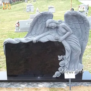 공장 아울렛 하이 퀄리티 손으로 조각 된 돌 묘비 대리석 천사 수양 마석 기념물