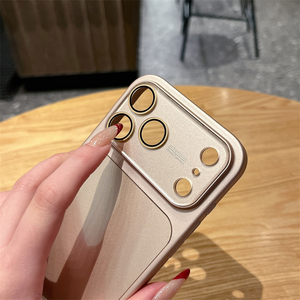 เคสโทรศัพท์มือถือโลหะรุ่นใหม่สำหรับ iPhone 17 Pro Max 15 12  แบบแข็ง สีพื้น ป้องกันแรงกระแทก - Product Image 2
