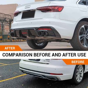 Diffusore Posteriore in Fibra di Carbonio per <span class=keywords><strong>Audi</strong></span> A4 S4 Avant B9 2019, Splitter Paraurti Posteriore - Product Image 3