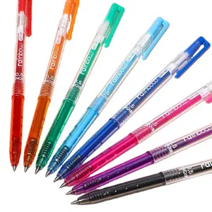 بالجملة قلم 0.5-مستلزمات الكتابة الترويجية عالية الجودة ، مستلزمات مكتبية عصرية ، هدايا الأعياد ، 8 ألوان ، قلم جيل حبر جاف