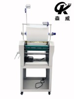 SENWEI SMFM390B Plastifieuse professionnelle double face chauffée à l'huile, anti-ondulation, automatique, avec moteur et boîtier en bois pour l'impression