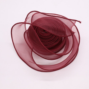 Joywood ริบบิ้นโพลีเอสเตอร์หาง<span class=keywords><strong>ปลา</strong></span>ขอบทองสำหรับช่อดอกไม้คริสต์มาสกล่องของขวัญโบว์ตกแต่ง - Product Image 6