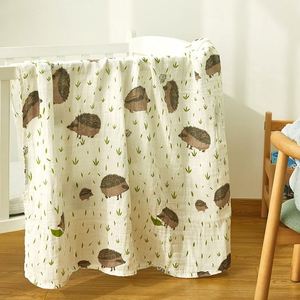 Environmental Breathable <b>Newborn</b> Baby Cotton Gauze Printed Muslin <b>Swaddle</b> Blanket Baby Bath Towel - Product Image 3