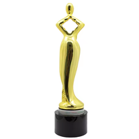 Vente chaude créatif simple portrait trophée en métal personnalisé danse musique concours résine décorations en métal